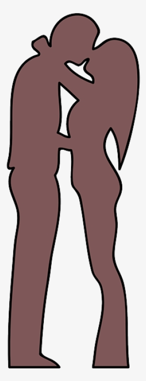 Couple, Heart, Love, Silhouette, Two, United - Amor De Pareja Png #1157115