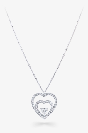 A Graff Bridal Necklace Featuring A Double Heart Diamond - Archive #1157212