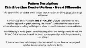 Thin Blue Line Crochet Pattern - Crochet #1157365