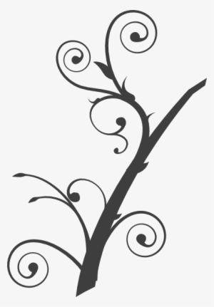This Free Clip Arts Design Of Gray Branch Swirl #1157707