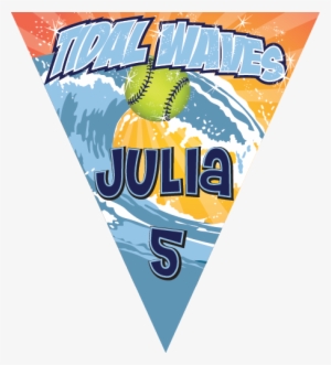 Tidal Waves Triangle Individual Team Pennant - Baseball #1157709