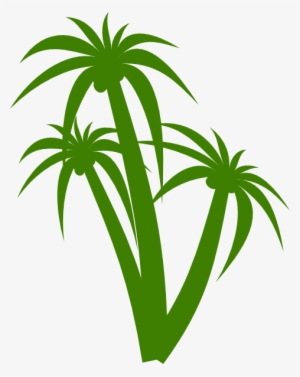 This Free Clipart Png Design Of Triple Palm Tree Clipart #1157929
