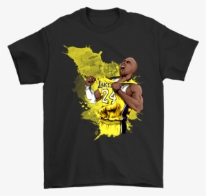 Gildan Mens T-shirt / Black / S Kobe Watercolor Shirt - Washington Capitals Stanley Cup Gear #1157954