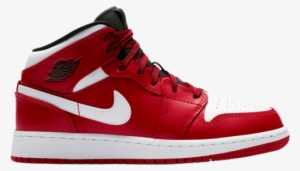 Air Jordan 1 Mid Gs Gym Red - Nba Stores Basketball Stores #1157979