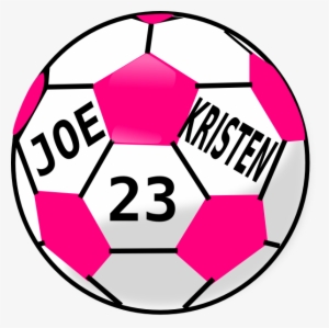 Pink Soccer Ball Clipart - Blue Clipart Football #1158005