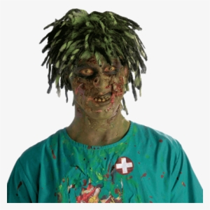 Contaminated Biohazard Zombie Wig - Biohazard Contaminated Zombie Wig #1158515