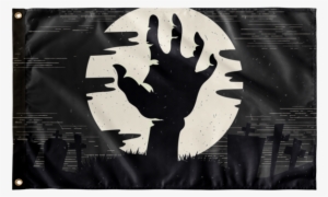 Halloween Flag - Scene 2 - Zombie Hand - Zombie Hand Vector #1159077