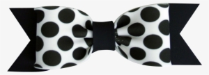 Fondant Bows Large Dot Print Black - Polka Dot #1159757