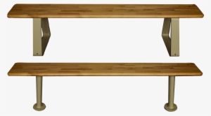 Wood Bench Tops For Use With Pedestals To Make Locker-room - Locker Room Bench Png #1160016
