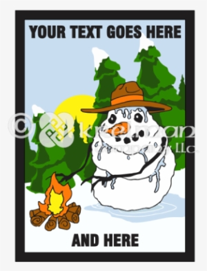 K1809 Snowman By The Fire - Fire #1160195