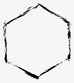 Freetoedit Remixit Frame Grunge Pattern Shape Hexagon - Png Hexagon Frame #1160196