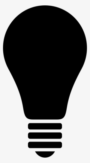 Light Bulb Drawing Transparent Png - Light Clipart Black #1160214