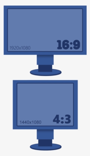 Size Comparison Between A Standard Widescreen Monitor - Widescreen #1160218