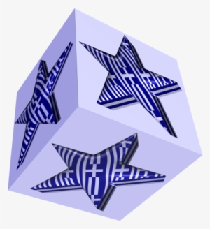 3d Plastic Greek Cube - Triangle #1161195