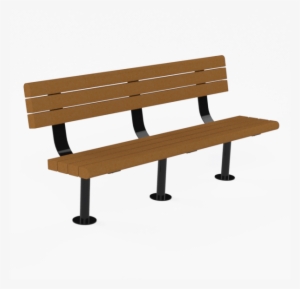 Forest Park Bench With Back - Pw Athletic Mfg. Co. #1161325
