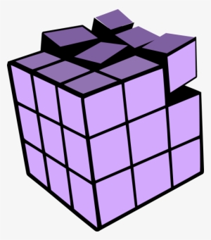 Rubiks Cube 3d Clip Art - Rubiks Cube Coloring Page #1161373