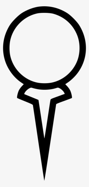 Golf Ball On Tee - Tee #1161465 Golf Ball On Tee - Tee #1161465