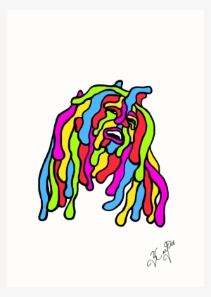 Slime Bob Marley A3 Print - Clip Art #1162081 Slime Bob Marley A3 Print - Clip Art #1162081