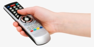 Russian Programming With Directv - Hand Holding Remote Png #1162331
