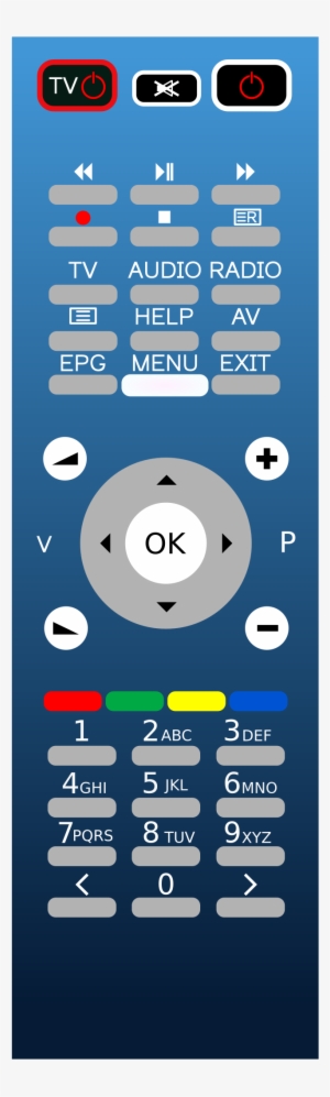 This Free Icons Png Design Of Blue Remote #1162388