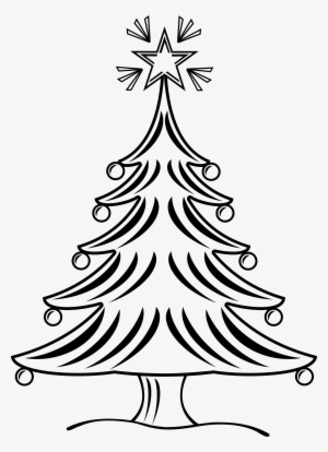 Big Image - X Mas Tree Line Art #1162969