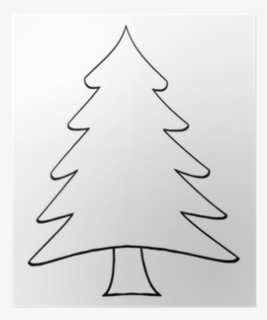 Póster Esquema Del Árbol De Navidad De La Historieta - Pine Tree Clip Art #1162999