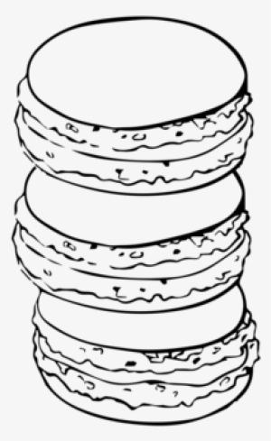 Macarons - Macaron Drawing Black And White #1163228