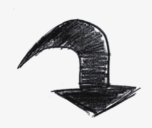 Doodle Curved Arrow 2 - Flecha Png #1163676