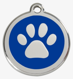 Product Codes - Red Dingo Paw Print Cat Id Tag - Brown #1164442