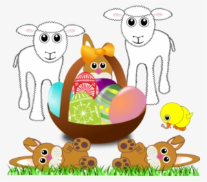 Sheep Easter Bunny Rabbit Egg - Easter Journal 7x10 Notebook With Lined Pages: Fun #1164774