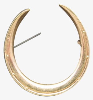 Horseshoe Pin Gold Plated Circa - Circle #1165336