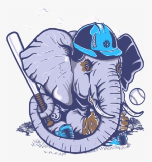 Animal Baseball Elephant Custom Ideas - Elephant Baseball Flag T-shirt #1165680