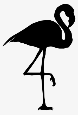 Black And White Flamingo Clipart 5 By Larry - Flamingo Clipart Black #1166040
