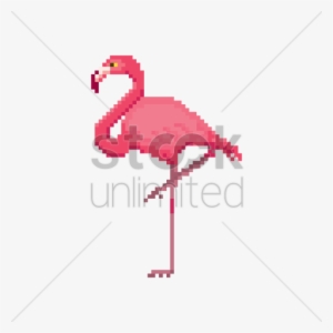 Pixelated Flamingo Clipart Flamingo Pixel Art Clip - Flamingo Pixel Art #1166133