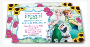 5 Disney Frozen Invitations #1166534