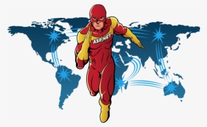 Be Up & Running In A Flash - World Map #1166913