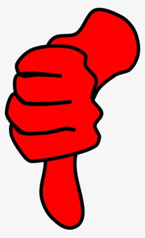 Dislike Cliparts - Red Thumb Down Png #1166915