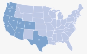 Vortex Doors Locations - Us Map Png Transparent #1168074