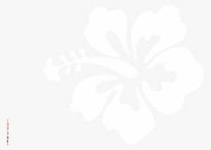 Hibiscus Clipart Tribal - Hawaiian Flower Vector White #1169341