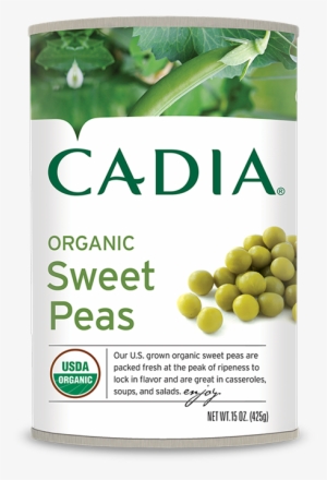Harvested In The Northern U - Cadia Vegetable Peas Green Org Can 15 Oz #1169505