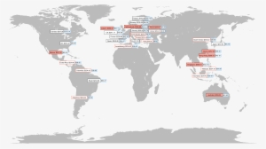 Who's Paying More To Tour These United States Price - World Map Grey Blank #1169736