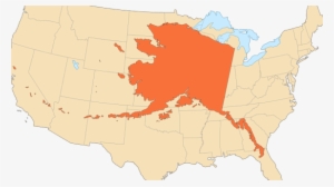 Ranking Of States By Total Acres - Alaska Map #1169956