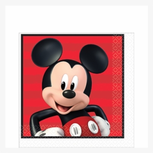Mickey On The Go Birthday Lunch Napkins, 6" - Font Vella Agua Mineral 33cl Junior (pack 6 Botellas) #1170048