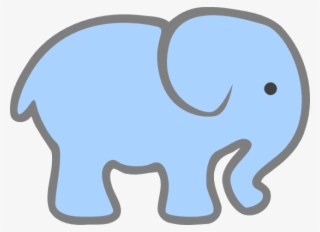 Collection Of Blue Elephant Cliparts - Baby Elephant Clip Art #1170636
