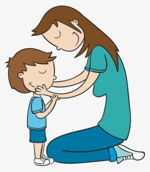 Hand Drawn Cartoon Mother And Child Decoration Vector - Kid 5 Steps To Problem Solving #1170920