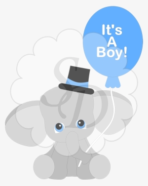 Its A Girl Clipart Elephant - Its A Boy Elephant #1171000