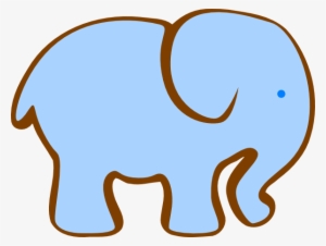 How To Set Use Large Blue Elephant Svg Vector #1171400