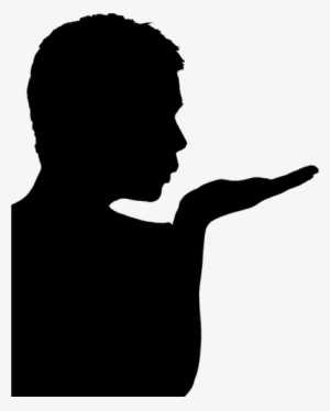 The Thinker Silhouette - Girl Blowing Silhouette Png #1171512