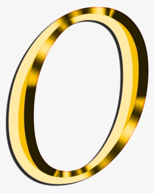 Golden Number - Gold Number 0 Png #1171513