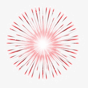 Red Firework Transparent Png Clip Art Image - Red Fireworks Transparent Background #1172278